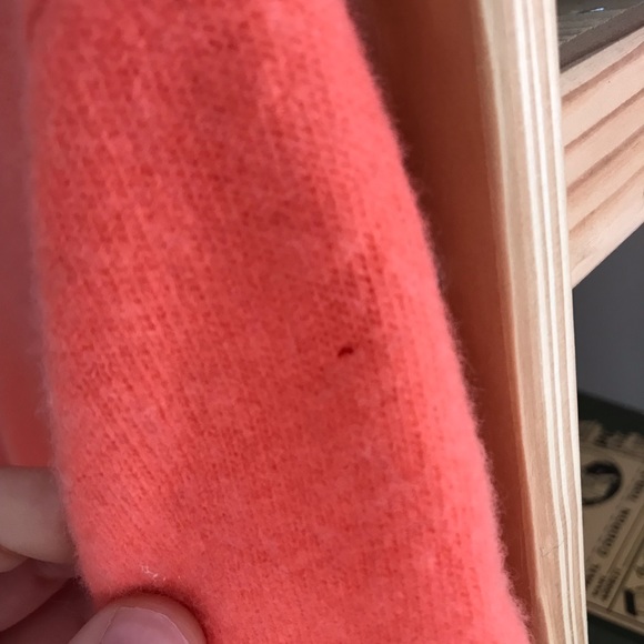 Vintage coral wool short-sleeved sweater - Picture 6 of 6